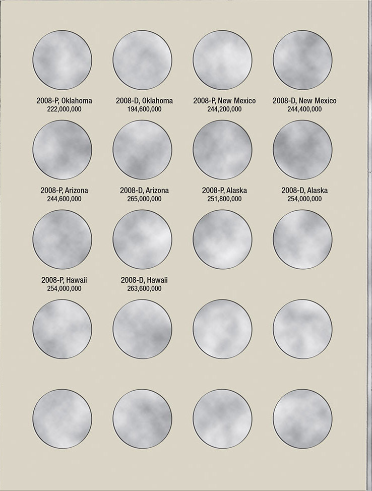 H.E. Harris® Coin Folder – Washington Quarters Statehood Collection #2: 2004-2008