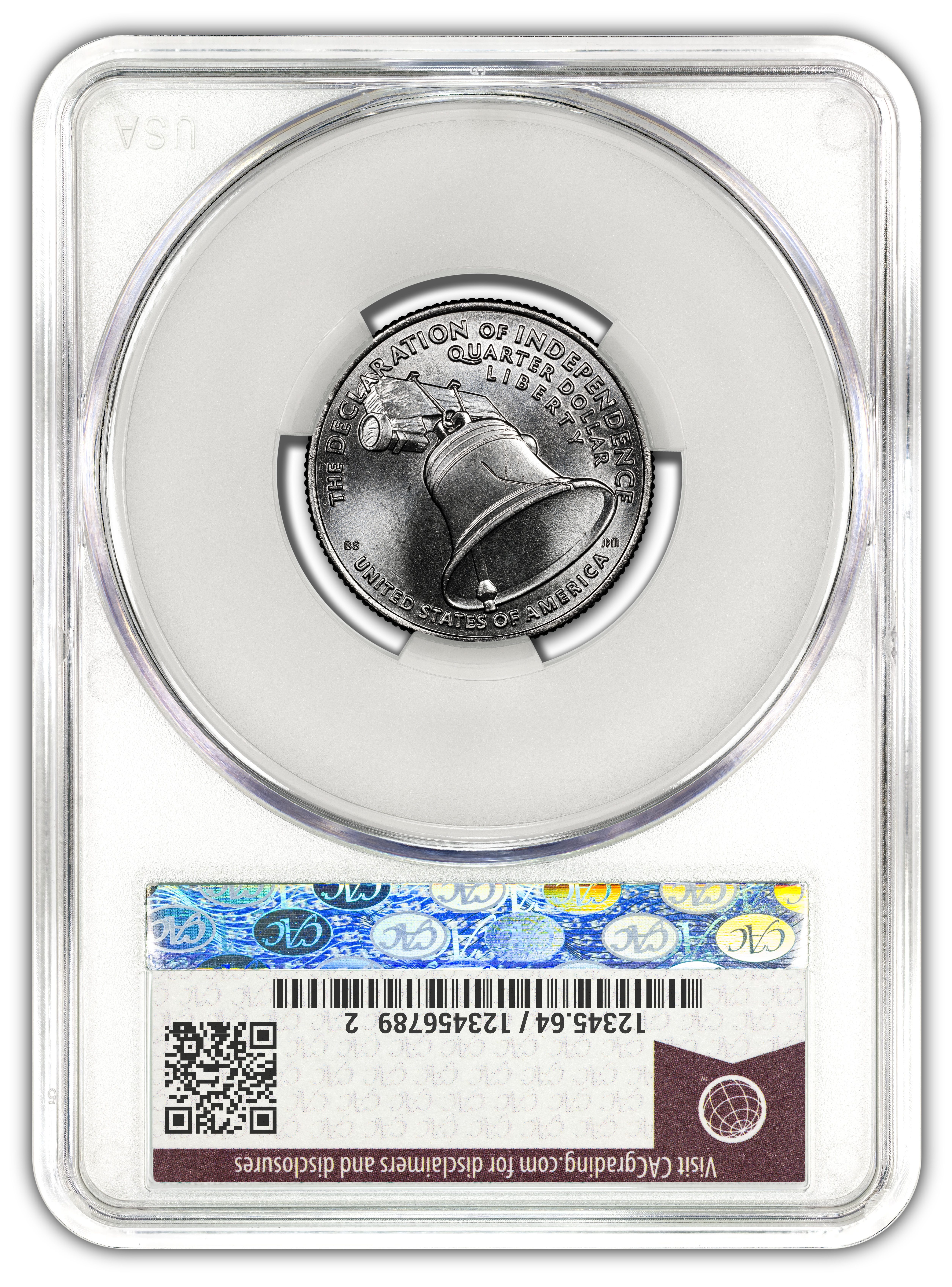 Online Exclusive: 2026 Declaration of Independence Quarter 3-Coin Set – 250th Anniversary P, D, & July 4th Privy – CAC MS64 Official Red Book® Labels - Image 3