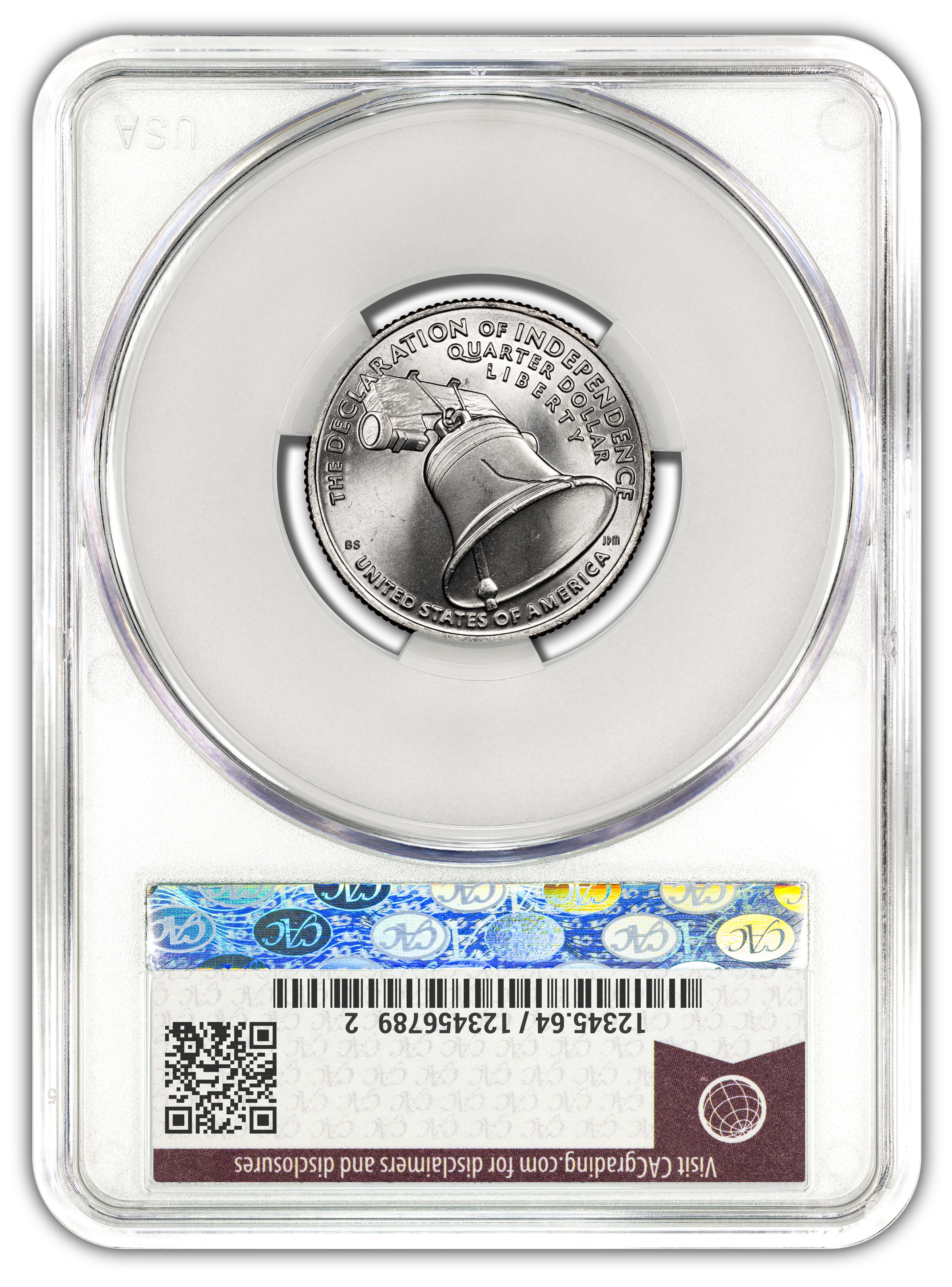 Online Exclusive: 2026 Declaration of Independence Quarter 3-Coin Set – 250th Anniversary P, D, & July 4th Privy – CAC MS64 Official Red Book® Labels - Image 5