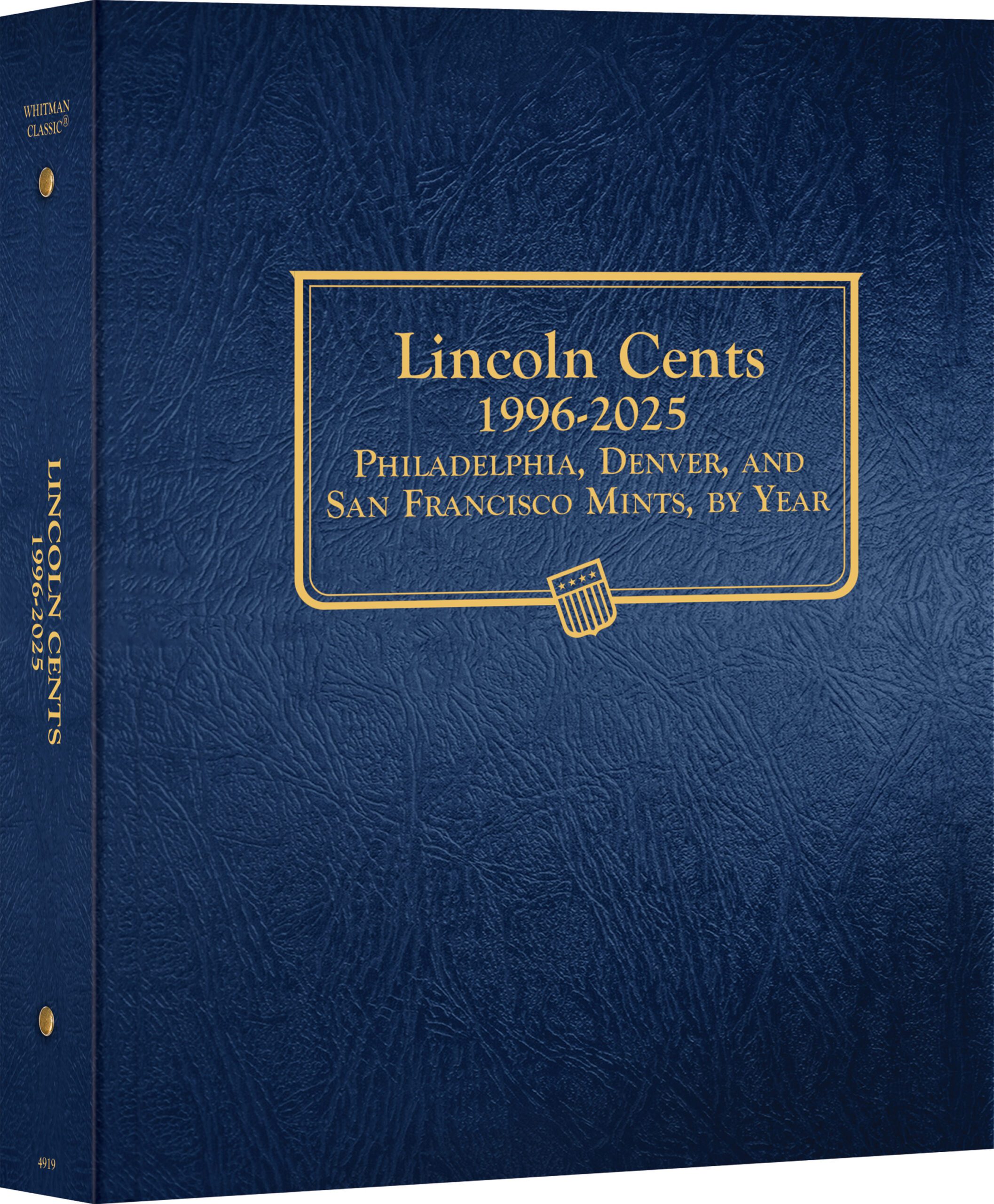 Whitman Classic® Coin Album - Lincoln Cents Volume #2: Starting 1996 (P, D, & S Mints)
