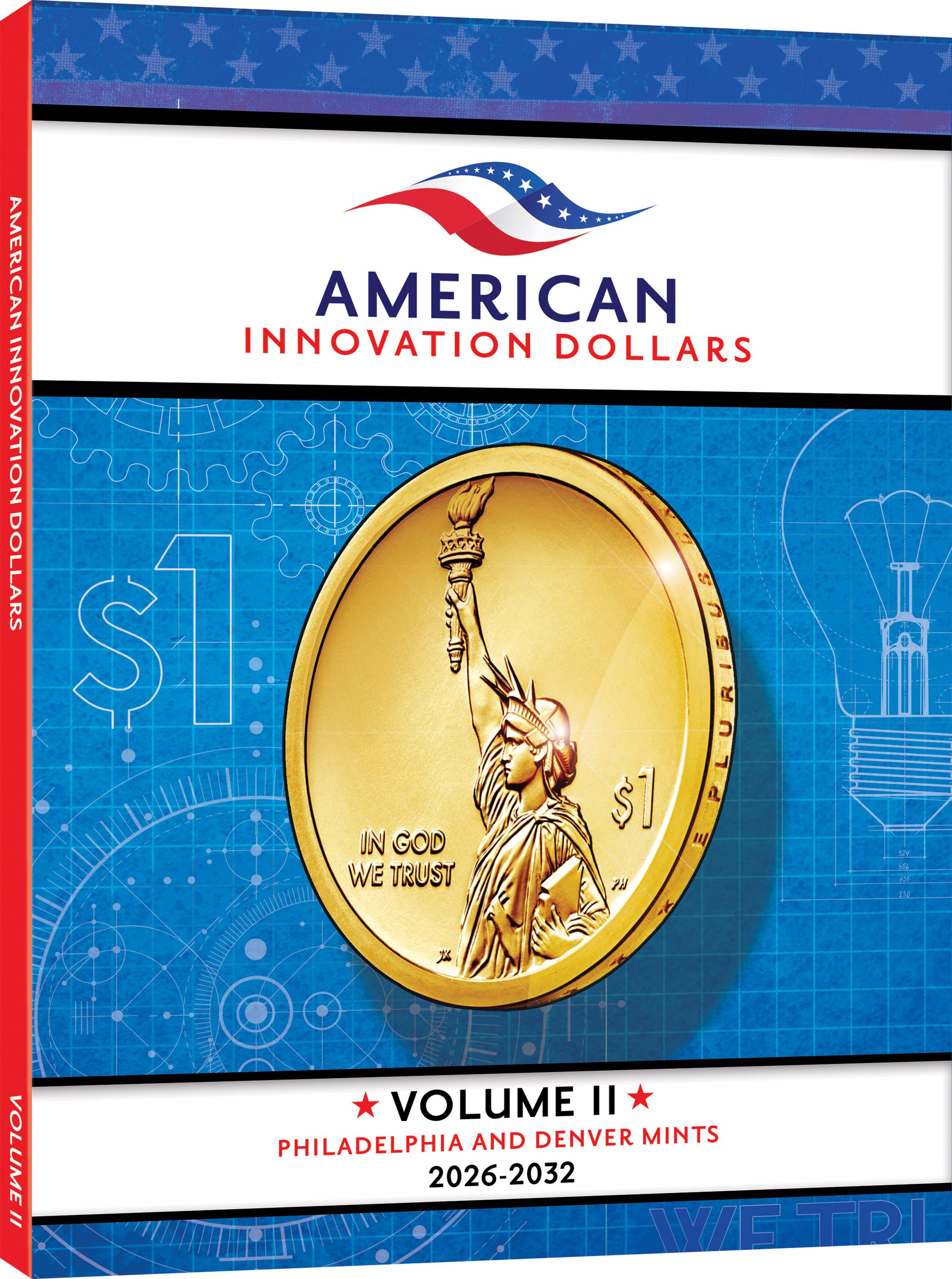 Official Whitman® Deluxe Coin Folder 2-Volume Set – American Innovation Dollars Complete Collection: 2018–2032 - Image 3