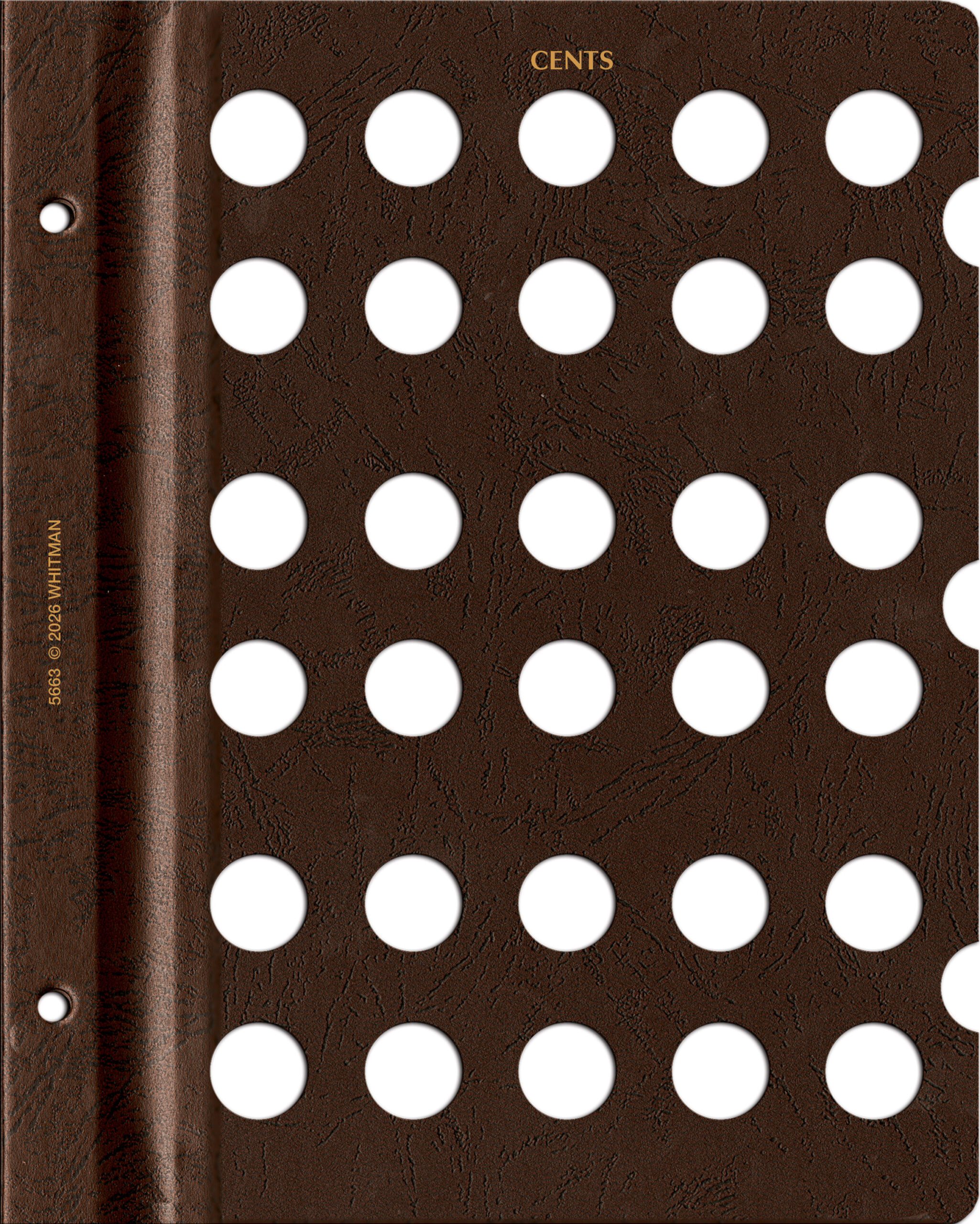 Whitman Prestige™ Coin Album Blank Page – U.S. Cents