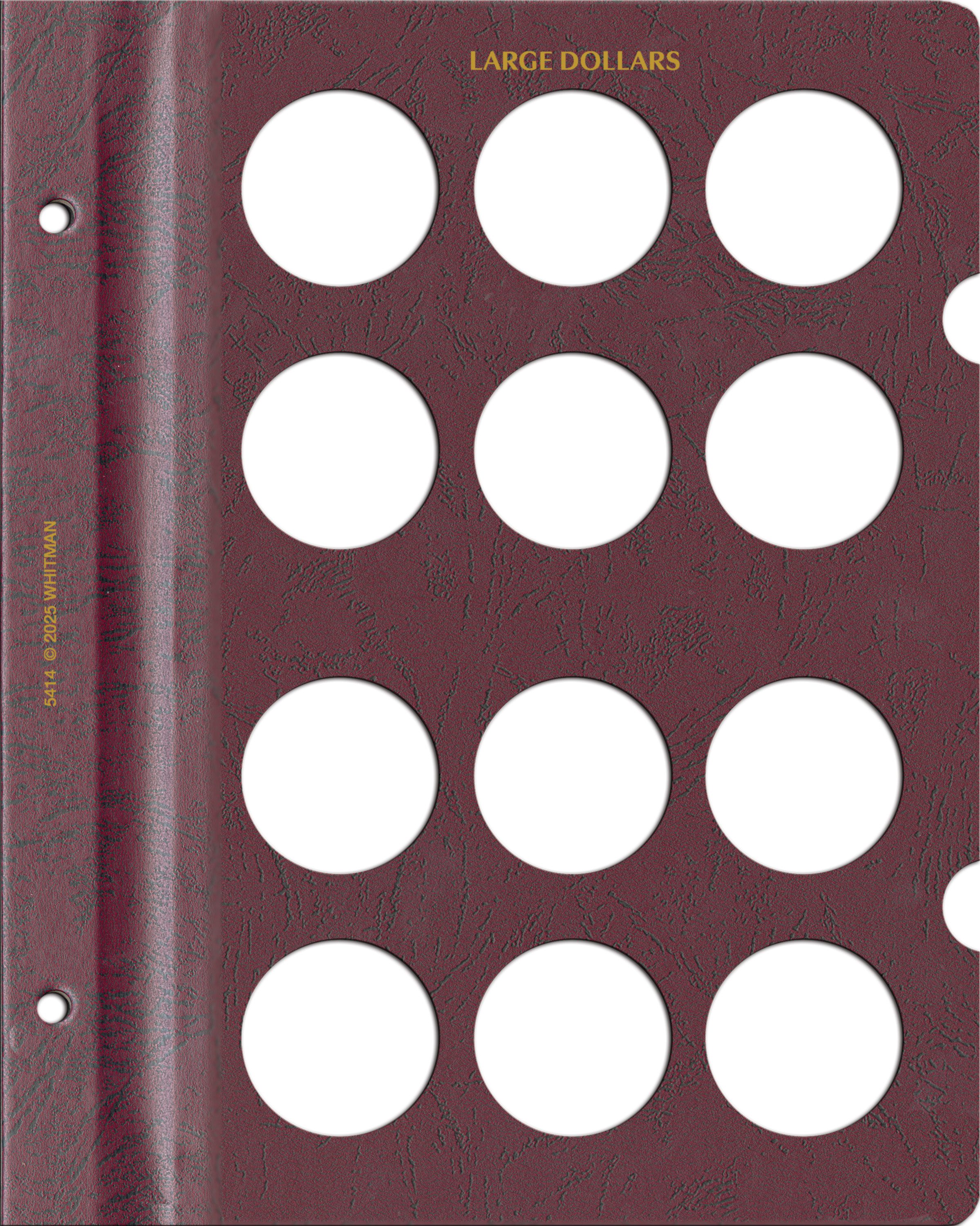 Whitman Prestige™ Coin Album Blank Page - U.S. Large Dollars - Image 4