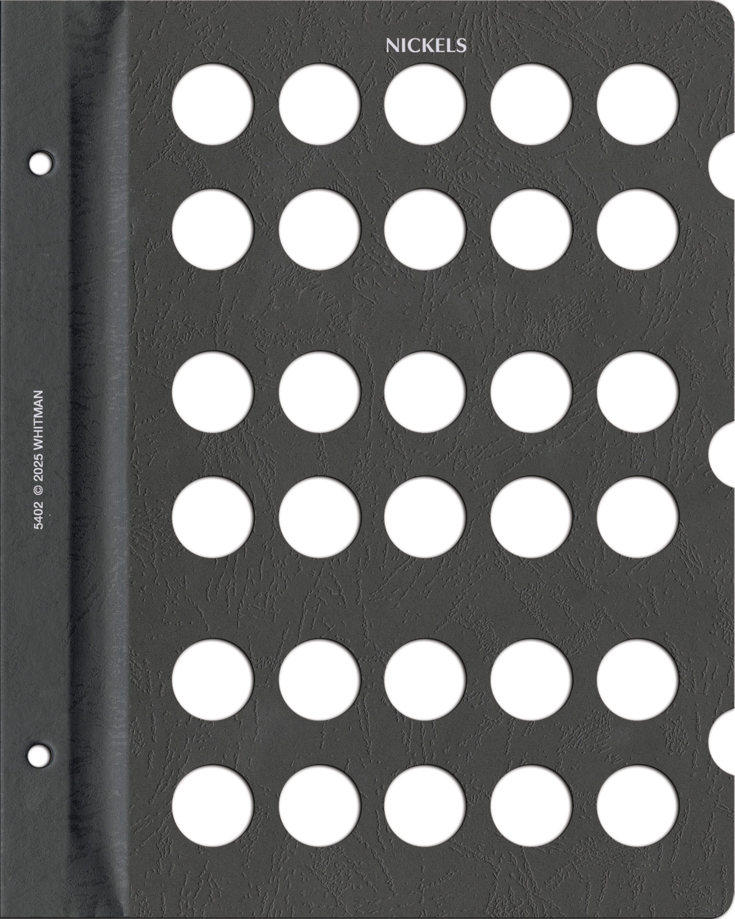 Whitman Prestige™ Coin Album Blank Page - U.S. Nickels